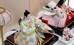雛福 雛人形 三五 四葉柄